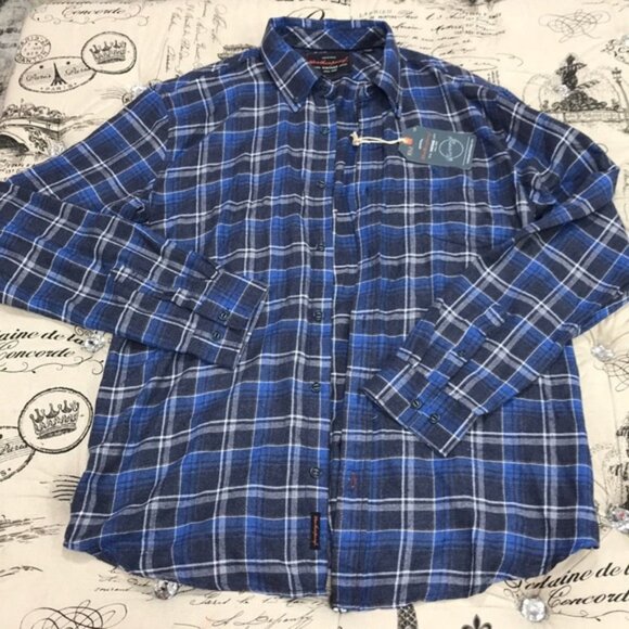 Weatherproof Plaid Print Regular Fit Flannel Shirt - Picture 3 of 5